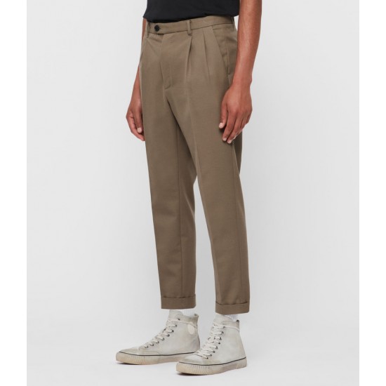 Sale Allsaints Tallis Cropped Slim Trousers