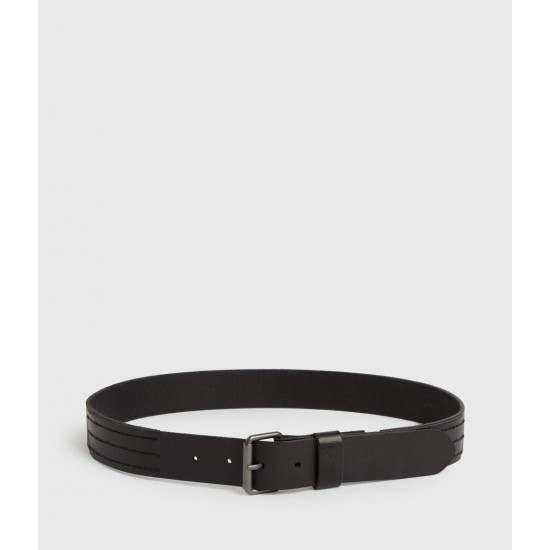 Sale Allsaints Laxford Leather Belt