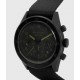 Sale Allsaints Subtitled II Black Stainless Steel and Black Nylon Watch