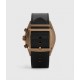 Sale Allsaints Subtitled V Khaki Stainless Steel and Black Leather Watch