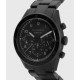 Sale Allsaints Subtitled VII Black Stainless Steel Leather-Wrapped Watch