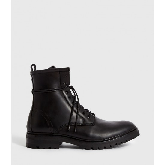 Sale Allsaints Olin Leather Boots