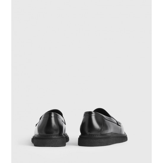 Sale Allsaints Max Leather Loafers