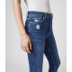 Sale Allsaints Dax High-Rise Superstretch Shaping Skinny Jeans, Mid Indigo Blue