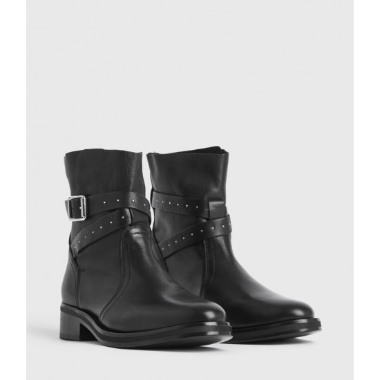 Sale Allsaints Carla Leather Boots