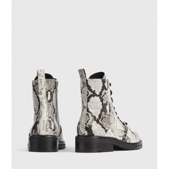 Sale Allsaints Donita Snake Leather Boots