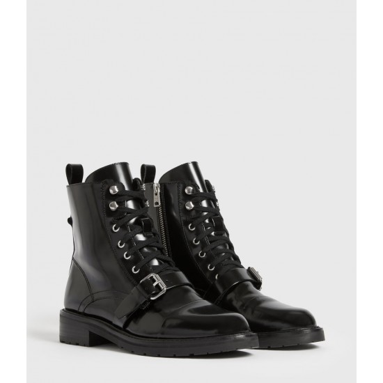 Sale Allsaints Donita Leather Boots