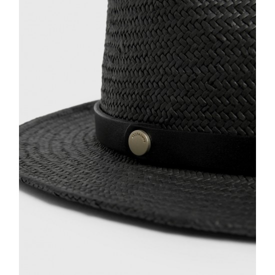 Sale Allsaints Eliza Straw Fedora Hat