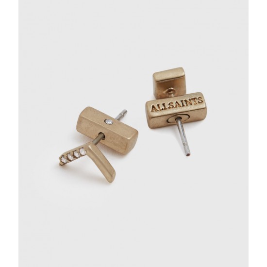 Sale Allsaints Arrow Gold-Tone Stud Earring Set