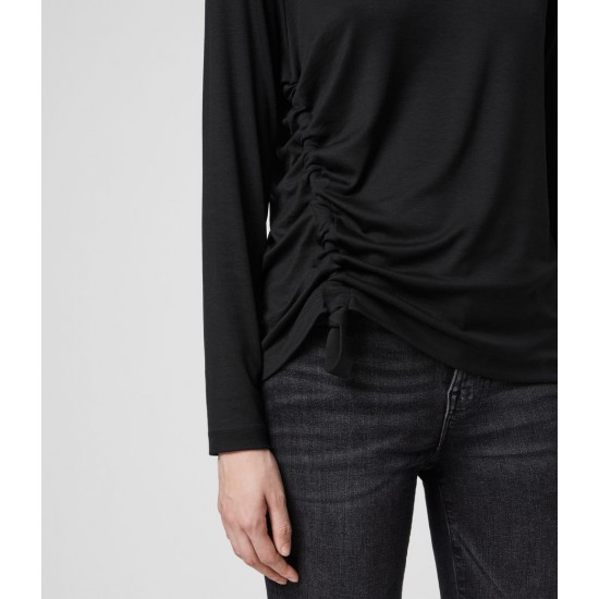 Sale Allsaints Ryder Lux Long Sleeve T-Shirt