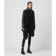 Sale Allsaints Monument Lea Wool And Leather Coat