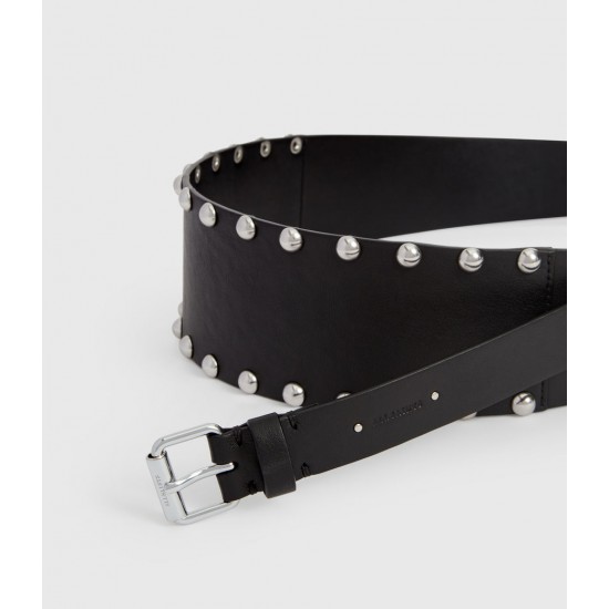Sale Allsaints Alcor Leather Belt